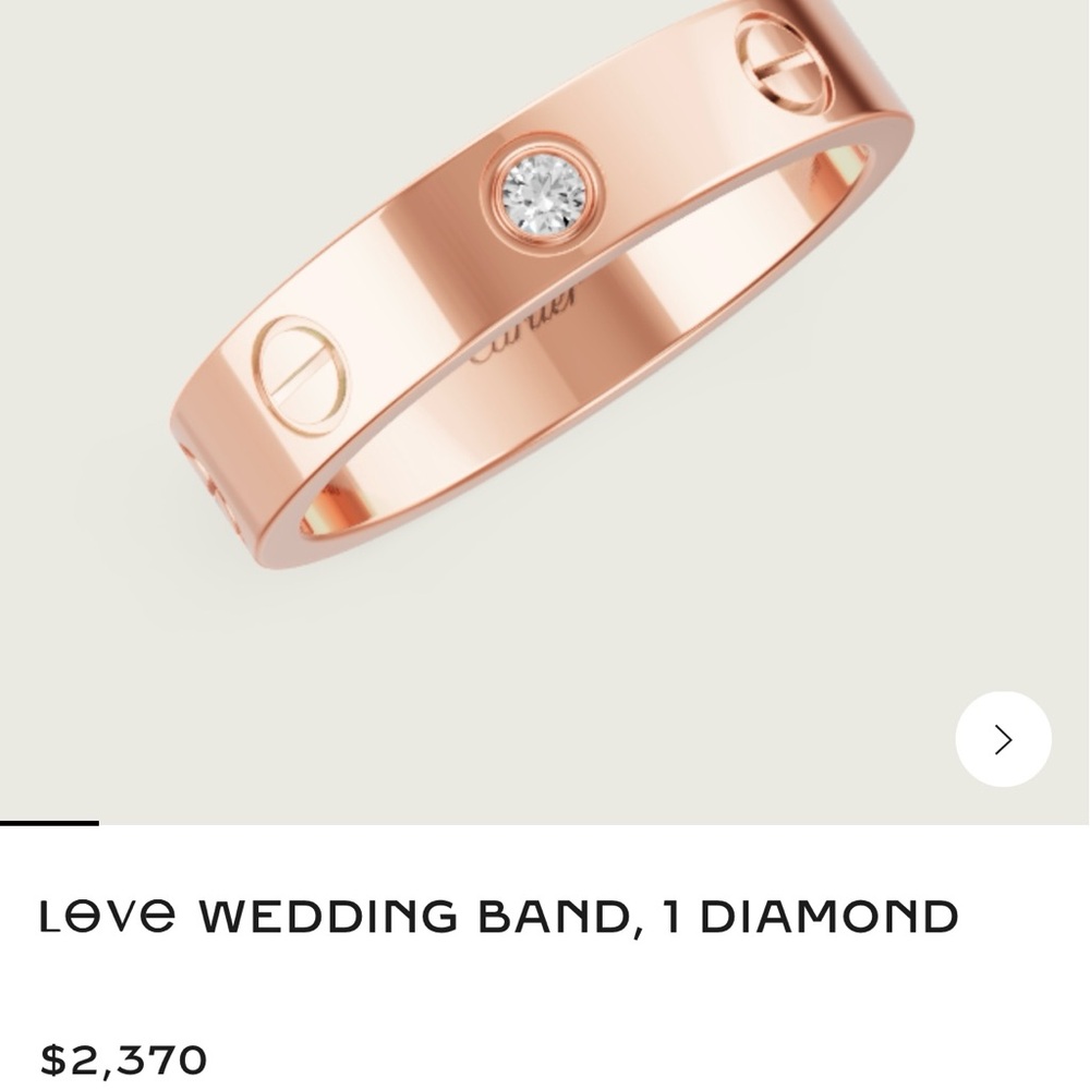 Cartier LOVE Ring 1 Diamond